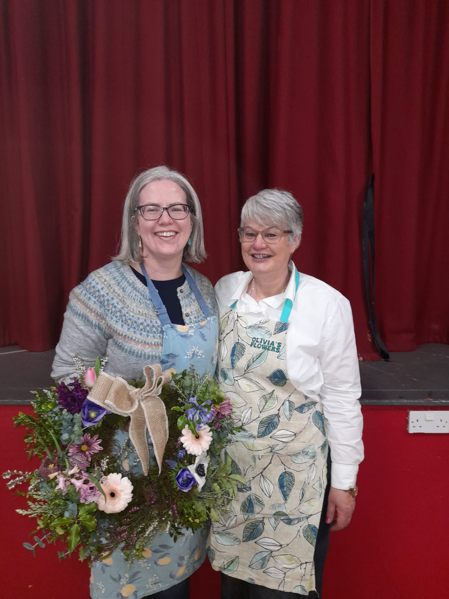 Spring Door Wreath Including Candle Making
