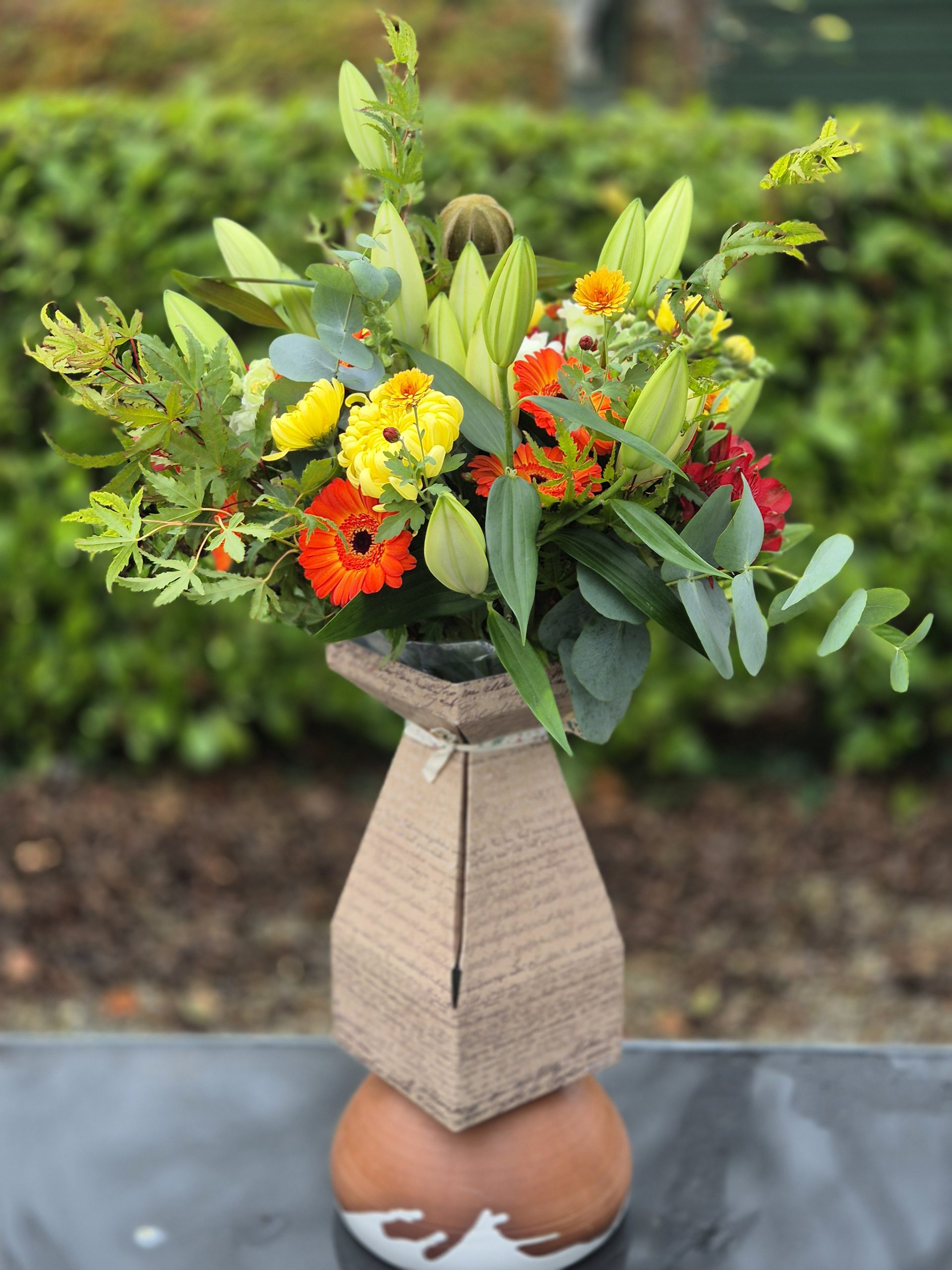 Olivias Flowers yellow and orange flowers