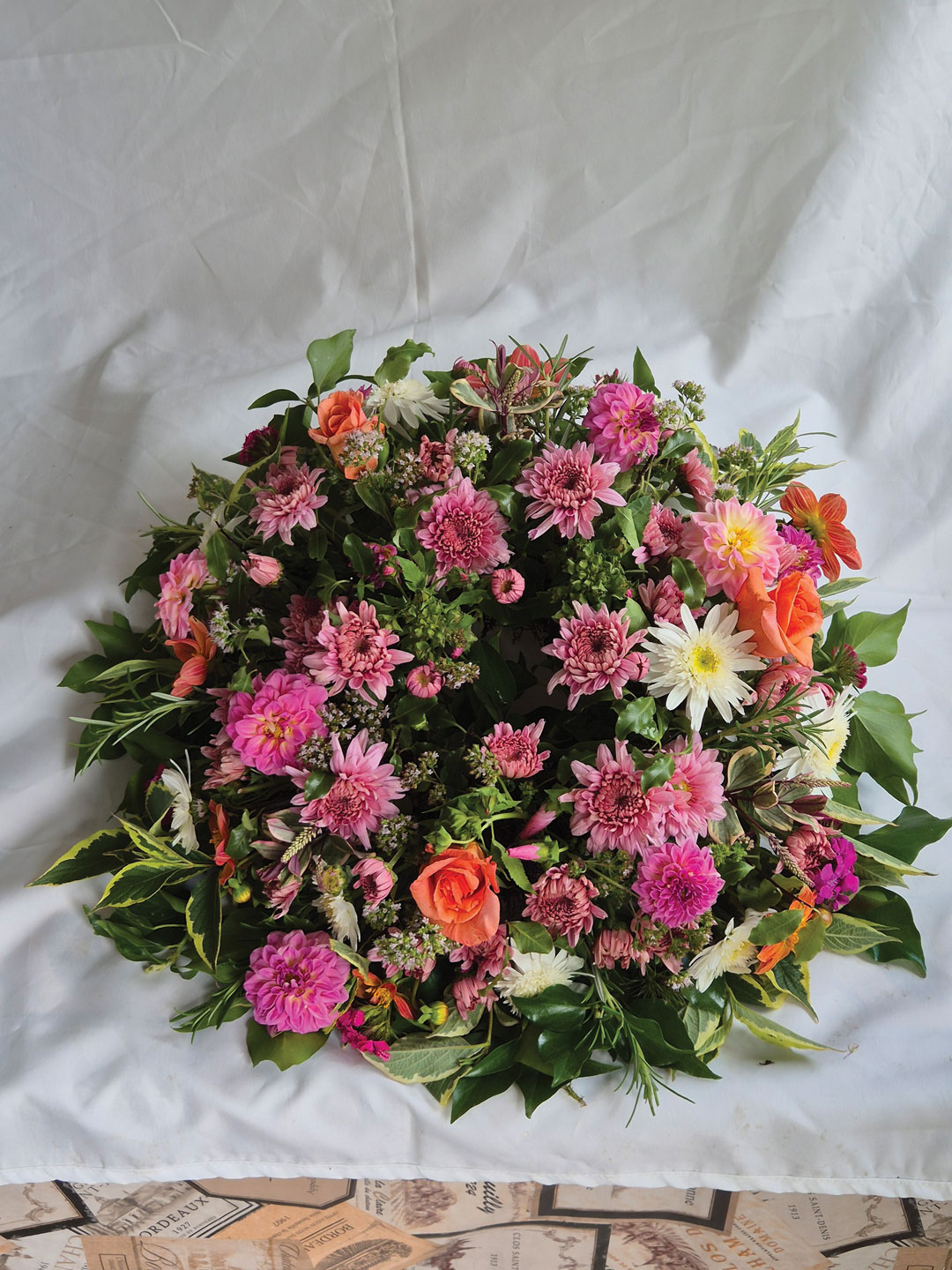 Olivias Flowers Arrangement with white background