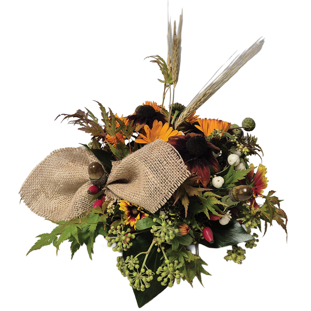 Olivias Flowers orange arrangement transparent background